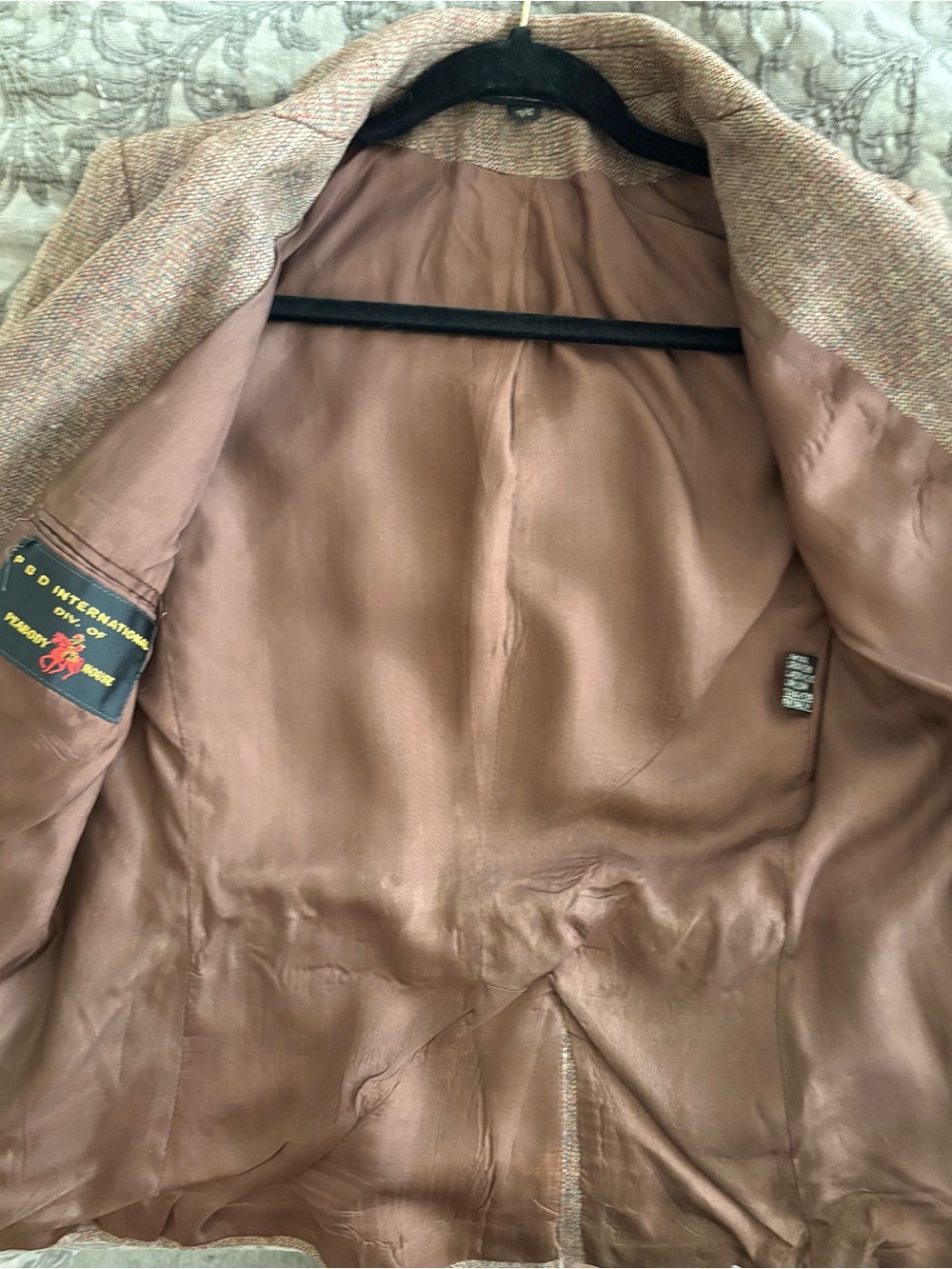VTG 70-90s Womens Brown Tweed Blazer Jacket - Classic Tailored Style Size:11/12 - Picture 12 of 16